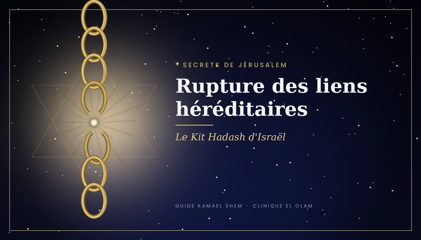 Rupture des liens héréditaires : le Kit Hadash d'Israël